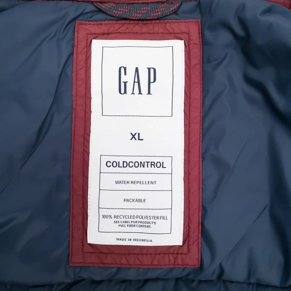 Gap Puffer Vest Mens XL Classic Port ColdControl Packable Nylon